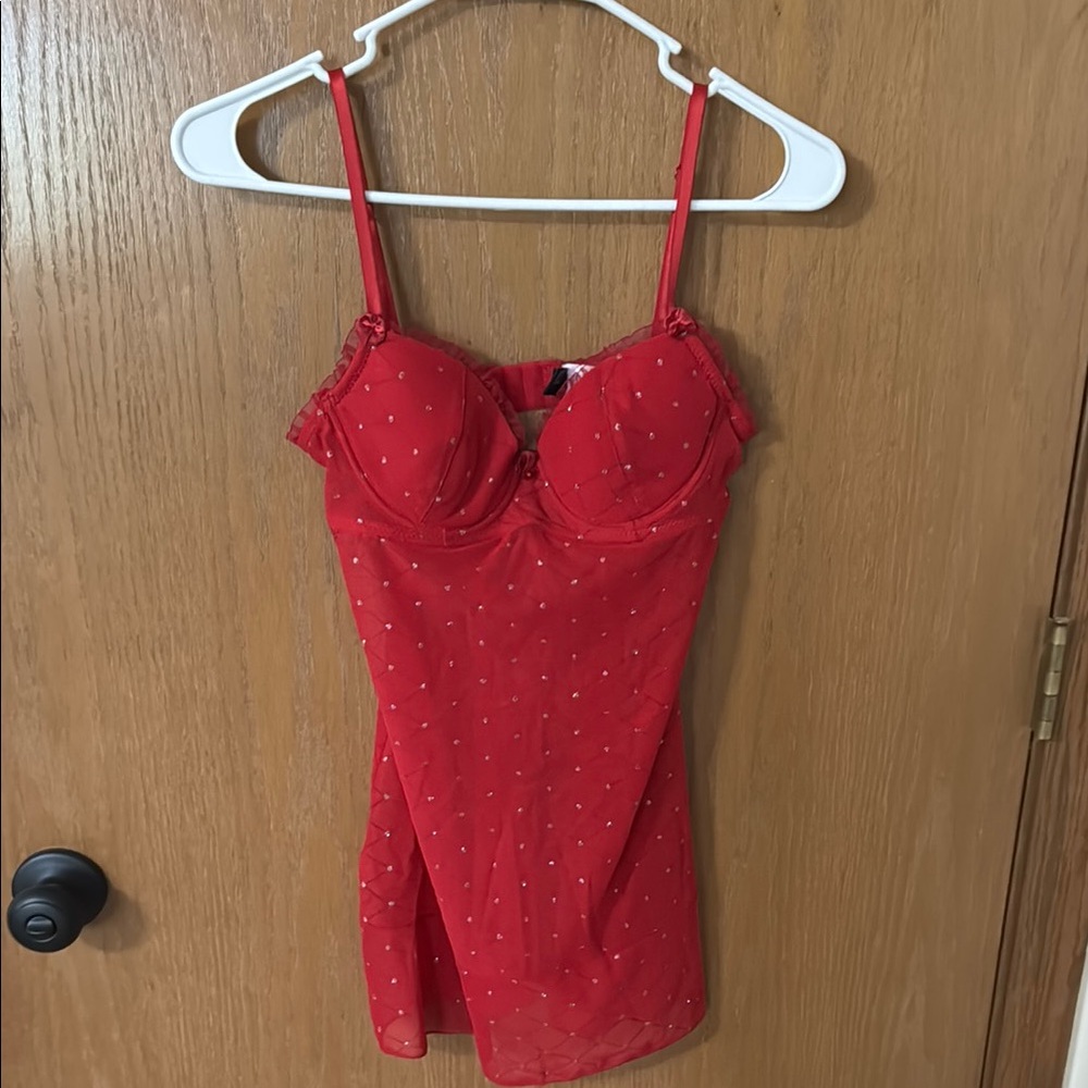Frederick's of Hollywood Pink Sheer Lingerie